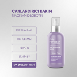 Daily Perfection Pro Canlandırıcı Bakım Vitamin B3 & Vitamin B7 içerikli Sıvı Saç Bakım Kremi 200 ml - Thumbnail