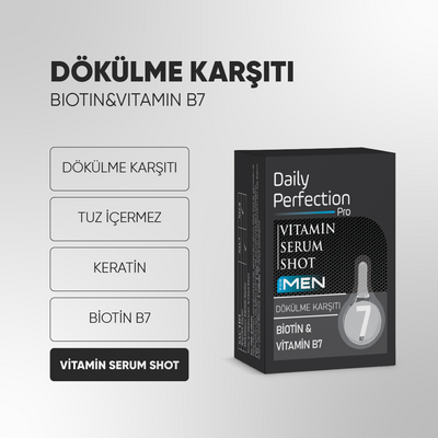 Daily Perfection Pro Vitamin For Men Serum Shot No:7 Dökülme Karşıtı 2x6 ml