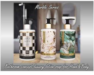  Dexclusive Luxury Banyo Konsepti Losyonlu Sıvı Sabun 400 ml. - Marble Series 3'lü