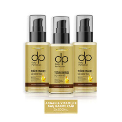 dp Daily Perfection - Saç Bakım Yağı Argan Yağlı ve E Vitaminli 100 ml X 3 Adet